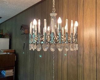 Beautiful MCM swag lamp