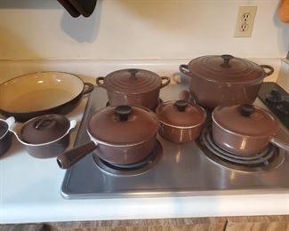 Le Creuset pots