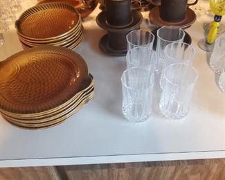 Sarreguemines French fish dishes and Arabia Finland dishes