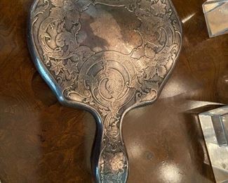 Gorgeous sterling hand mirror