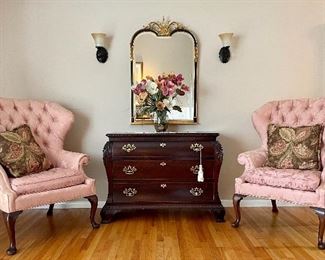 Wonderful sale with great furnishings, coins, jewelry and more! (Chest in middle and mirror have sold)