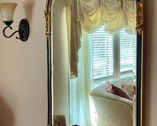 Item 2:  Ornate Mirror with Gold Gilt- 29.5" x 44.75": $425