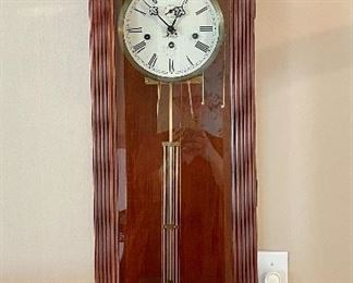 Item 59:  Ethan Allen Regulator Clock - 13.5"l x 8"w x 43.75"h:  $445