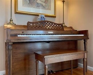 Item 24:  Vintage Baldwin Piano and Bench in Like New Condition (Model #1002156):  $700