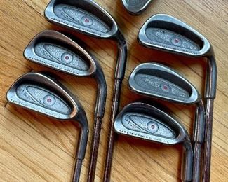 Item 107:  Set of Ping Eye Golf Clubs, 4,5,6,7,8, M:  $150