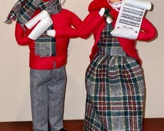 Item 131:  Byers Choice Carolers:  $38 for pair