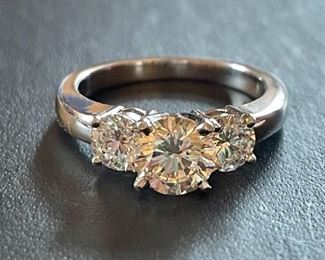 Item 149:  Brilliant Round Cut 1 SI1 Diamond Ring:  $3750