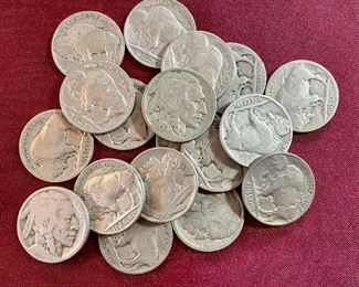 Item 156:  (18) Buffalo Nickels:  $25