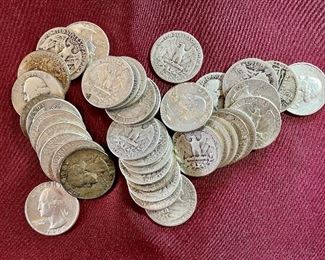 Item 167:  (39) Silver Quarters:  $225