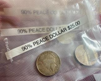 Item 178:  (3) 90% Peace Dollars:  $25/Each (2 is SOLD)