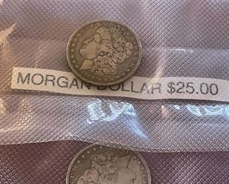 Item 180:  (2) Morgan Dollars:  $25/Each