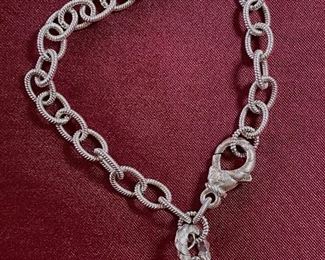 Item 190:  Judith Ripka Bracelet with Heart:  $95