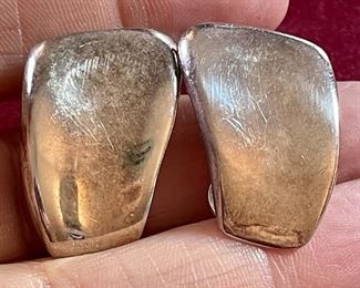Item 220:  Sterling Silver Clip Earrings:  $12