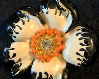 Item 236:  Joan Rivers Flower Pin:  $35