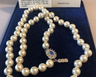 Item 237:  Camrose & Kross Jacqueline Kennedy Replica Pearl Necklace:  $45