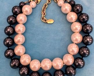 Item 323:  Vintage Carolee 2 Strand Faux Pearl Bracelet:   $26