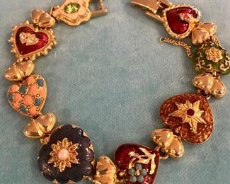 Item 309:  Joan Rivers Hearts & Flowers Victorian Bracelet:  $58