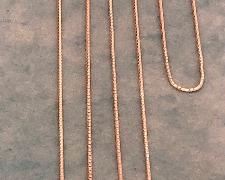 Item 316:  Italy 28" 925 Chain (left):  $20                                                                                   Item 317:  Italy 22" 925 Chain (middle):  $16                                                                    Item 318:  Italy 18" 925 Chain (right):  $12  