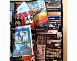 Hundreds of DVD's and VHS