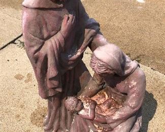 Resin Holy Family Garden Statue
Approx 28” tall