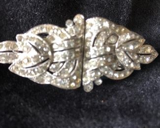 Vintage Crown Trifari Duette Brooch/Fur Clip