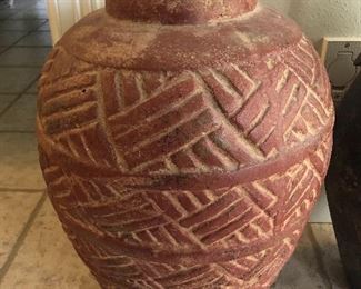 Large terracotta decorative pots