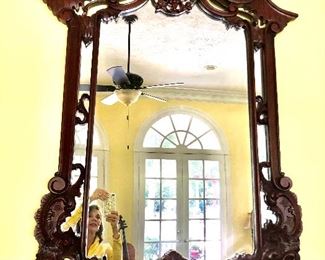 Matching ornate mirror