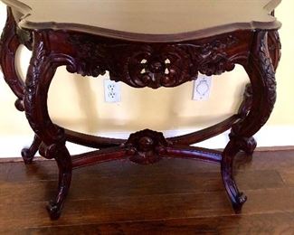 Carved entry table