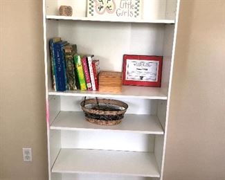 White bookshelf