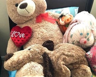 Assorted stuffed animals