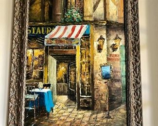 Parisien scene oils