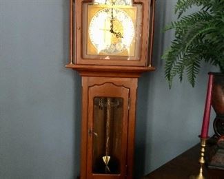2 grandfather clocks