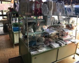 Two of 3 display islands for sale.