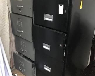 Tall file cabinets.