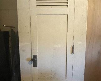 Vintage Oak Military locker 