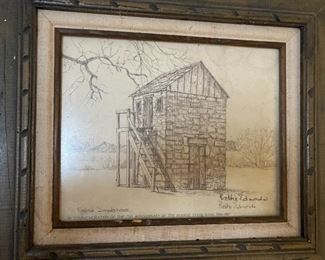 Bethe Edmonds Print of Boerne Falona Smokehouse