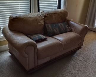 Leather Love Seat