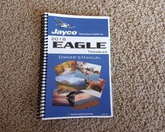 Jayco Eagle - 330RSTS  .39.8 Ft long, King Bed, residential mattress, washer- dryer, double closet in bedroom, lots of storage, linen closet, side by side residential fridge, microwave, 3 eye stovetop, lighted pantry, expandable table, hide-a-bed couch, kitchen island with usb & electrical outlets, 2 TVs, xl shower, 3 slideouts, tires upgraded to 10 ply, 2 air conditioners, hitch with stabilizer bars, 2000 watt inverter, electric leveling jacks, electric hitch, fireplace. and more. 
