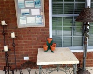 Patio Lamp, table,