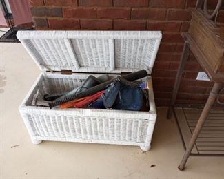 Wicker trunk, toy box