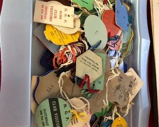 Vintage tags and passes