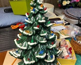 Vintage Ceramic Christmas Tree 