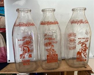 Garst Bros. Dairy Mil Bottles 