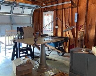 vintage Kuhlmann Impex adjustable drafting table