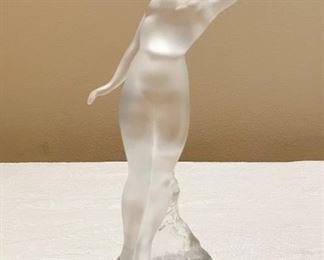 $385 - Lalique Crystal 'Danseuse' Arching Nude Dancer