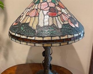 Tiffany Style Stained Glass Table Lamp (resin, not glass)