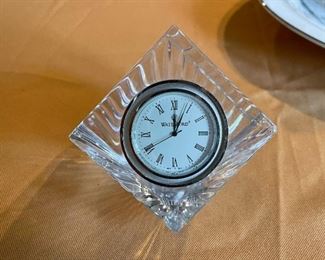 Waterford Cube Desk Clock