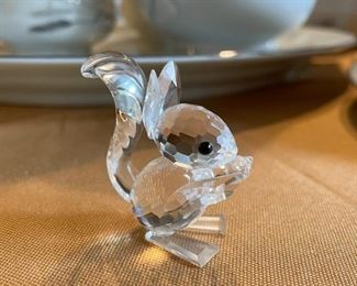 Crystal Miniature Squirrel Figurine