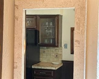 Stone & Metal Framed Wall Mirror (matches dining table & wine rack)