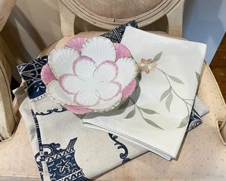 Vintage China Bowl, Table Linens